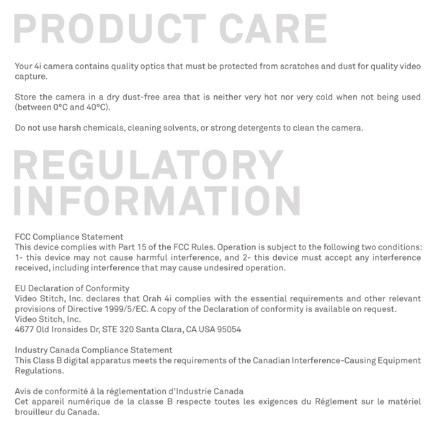 Orah Quick Start Guide